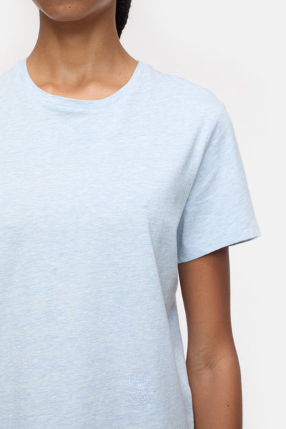 T-Shirt in Melange - Lazio Blue - DUNE + SALT