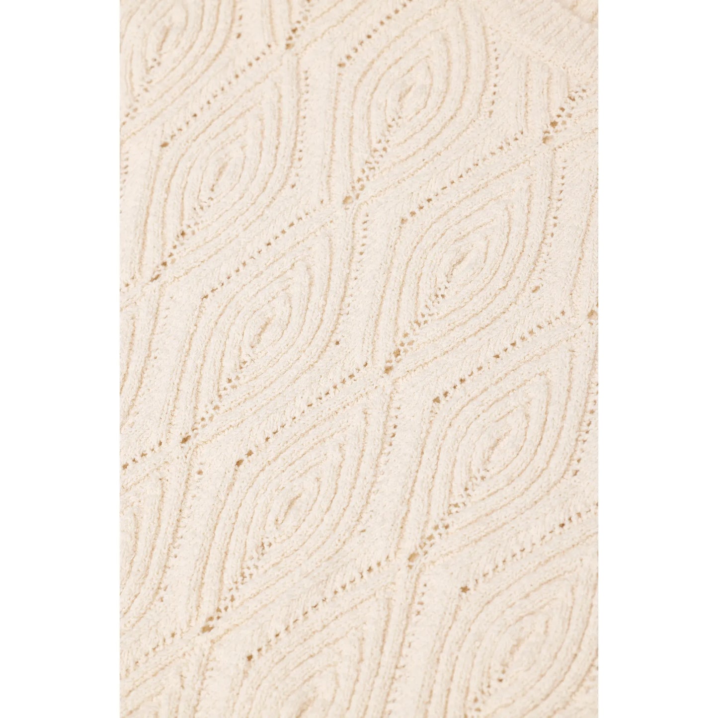 Textured Cotton Crew Sweater - Witherit Beige - DUNE + SALT