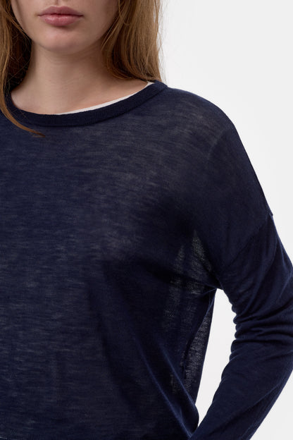 Closed Women's Pure Wool Fine Knit - Dark Night Black