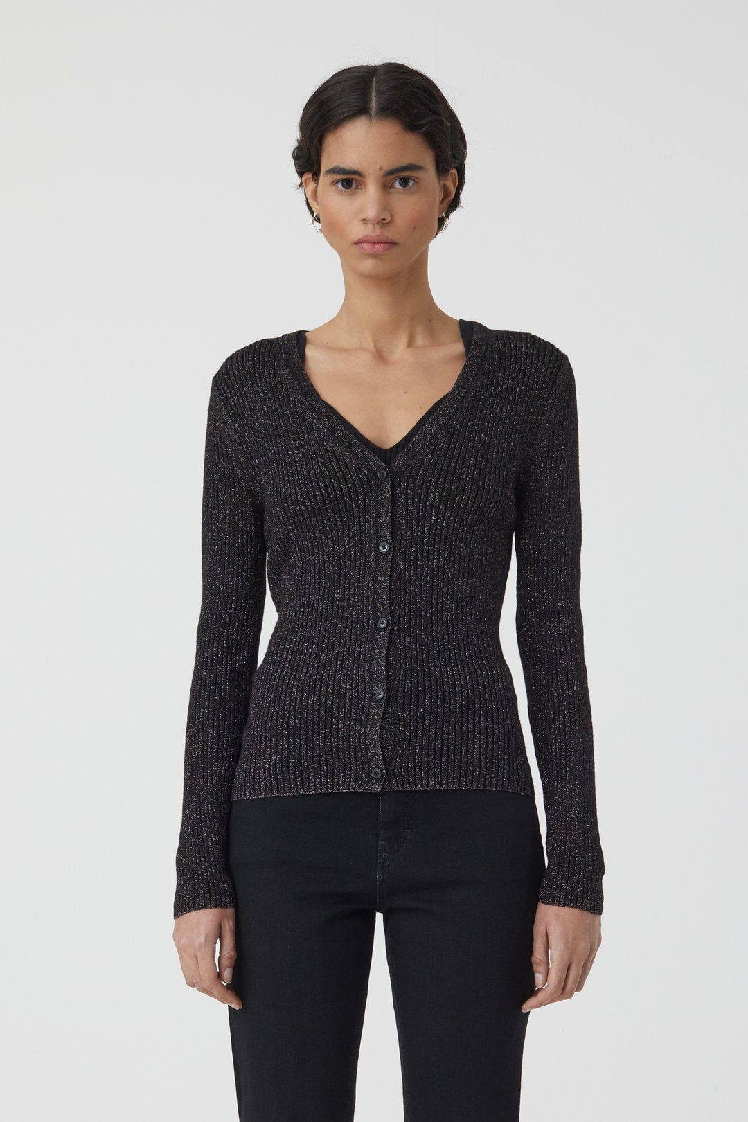 V-Cardigan - Black - DUNE + SALT