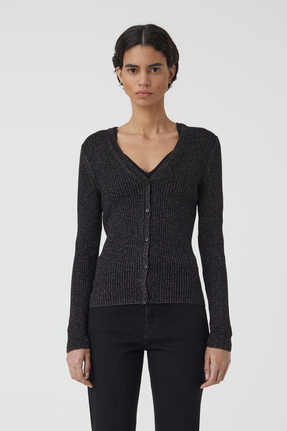 V-Cardigan - Black - DUNE + SALT