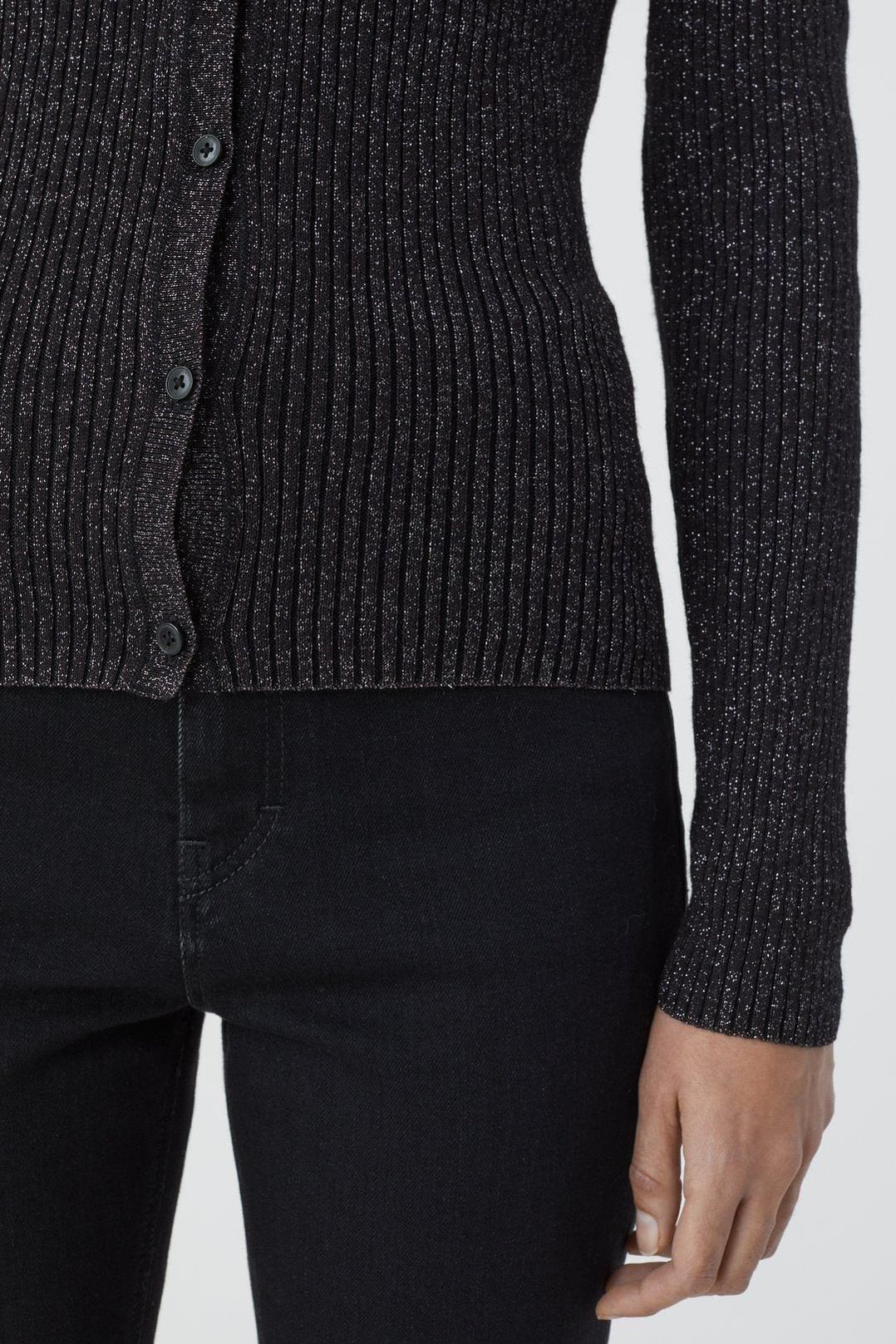 V-Cardigan - Black - DUNE + SALT