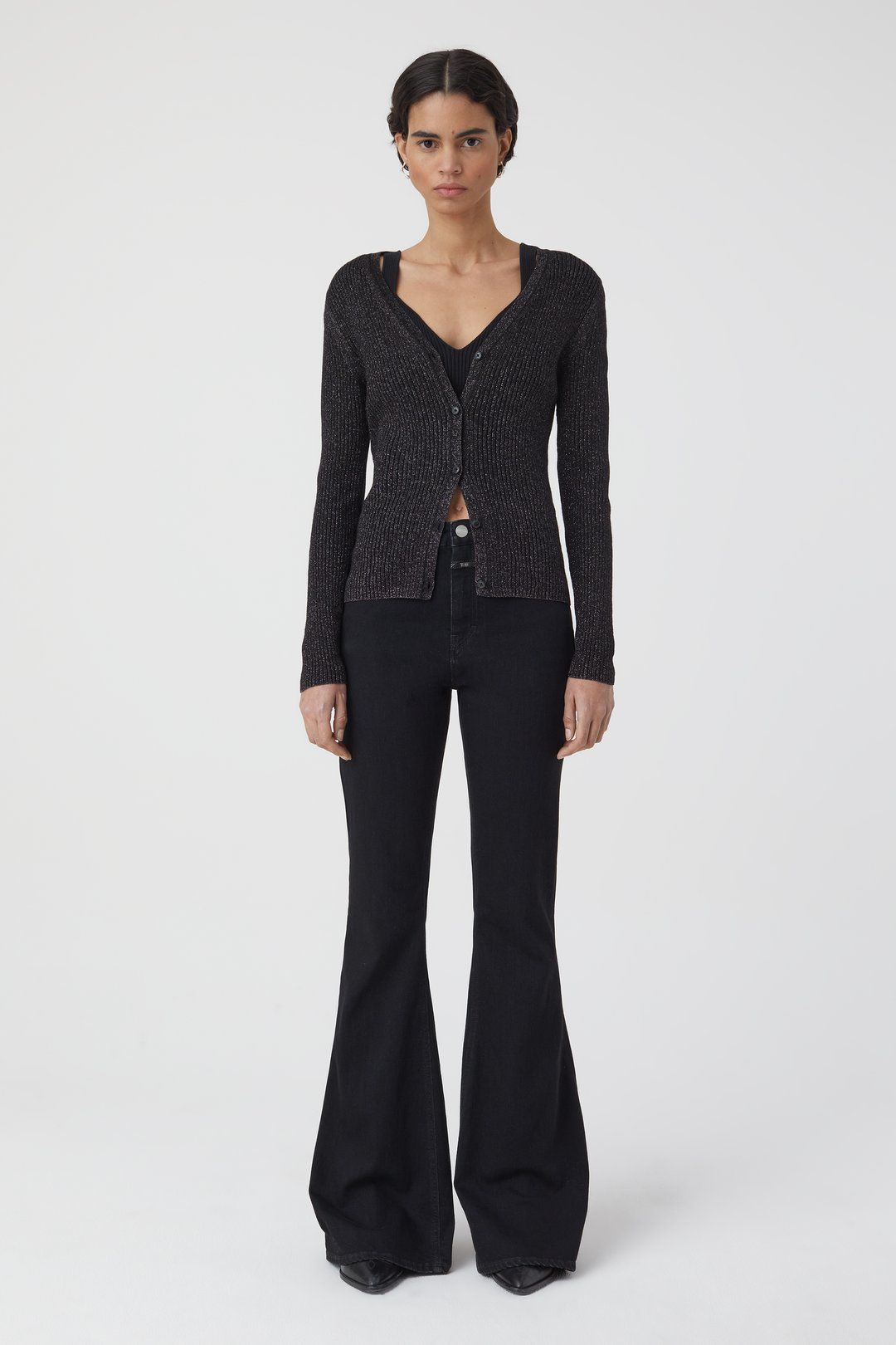 V-Cardigan - Black - DUNE + SALT