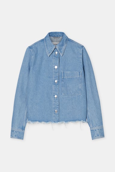 Denim Shirt Jacket - Light Blue - DUNE + SALT