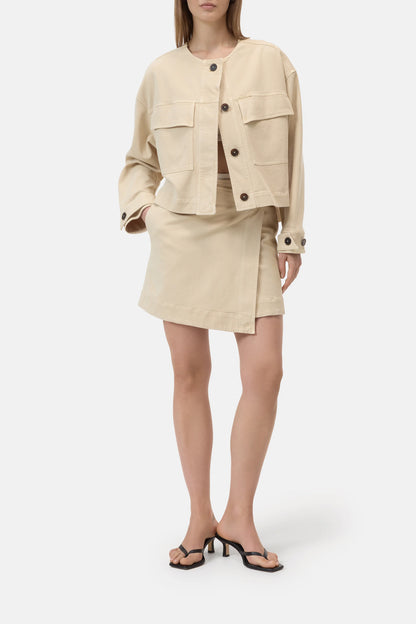 Cropped Utility Jacket - Camel Beige - DUNE + SALT