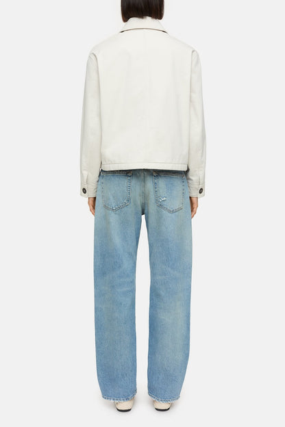 Cotton A-Line Jacket - Stone Beige - DUNE + SALT