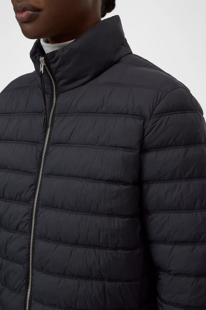Recycled Quilted Nylon Jacket - Black - DUNE + SALT