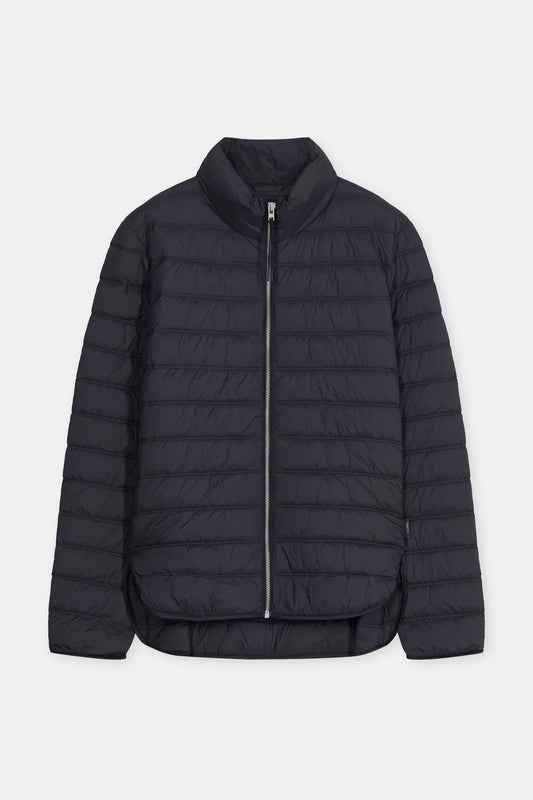 Recycled Quilted Nylon Jacket - Black - DUNE + SALT