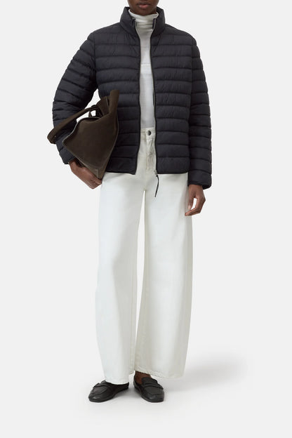 Recycled Quilted Nylon Jacket - Black - DUNE + SALT