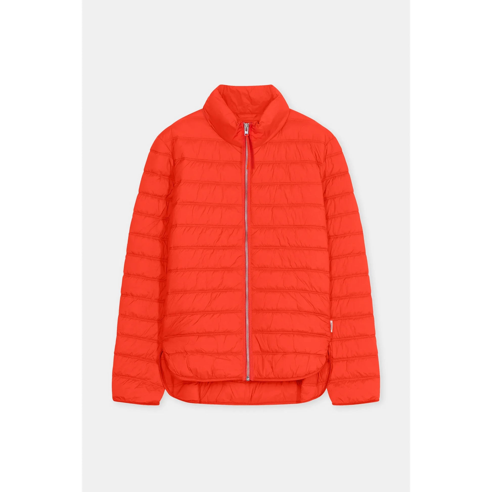 Recycled Quilted Nylon Jacket - Coral Red - DUNE + SALT