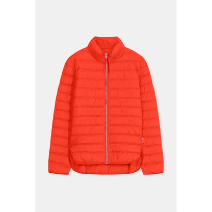 Recycled Quilted Nylon Jacket - Coral Red - DUNE + SALT