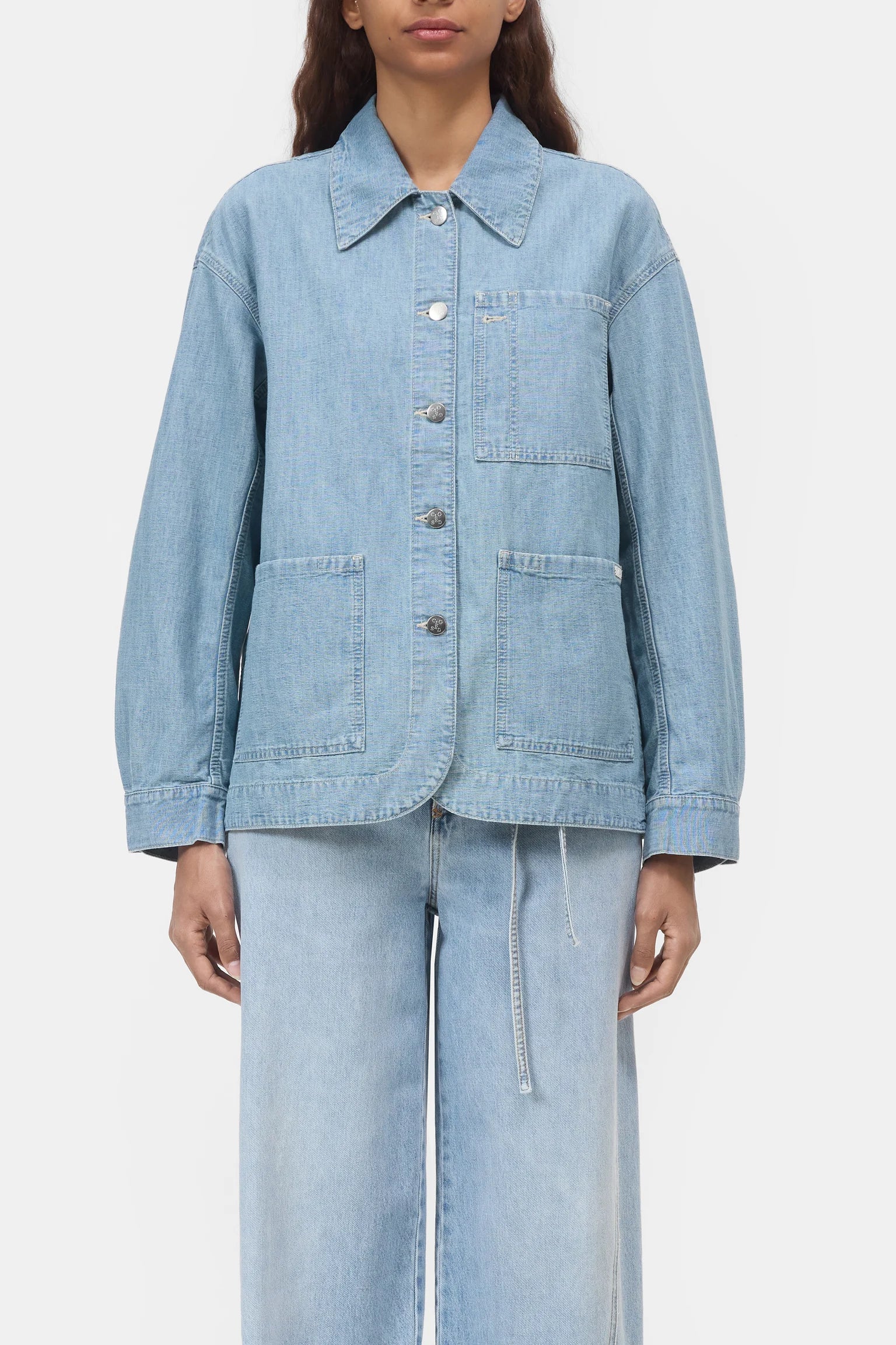 Closed Women's Worker Jacket – Light Blue Light Steel Blue