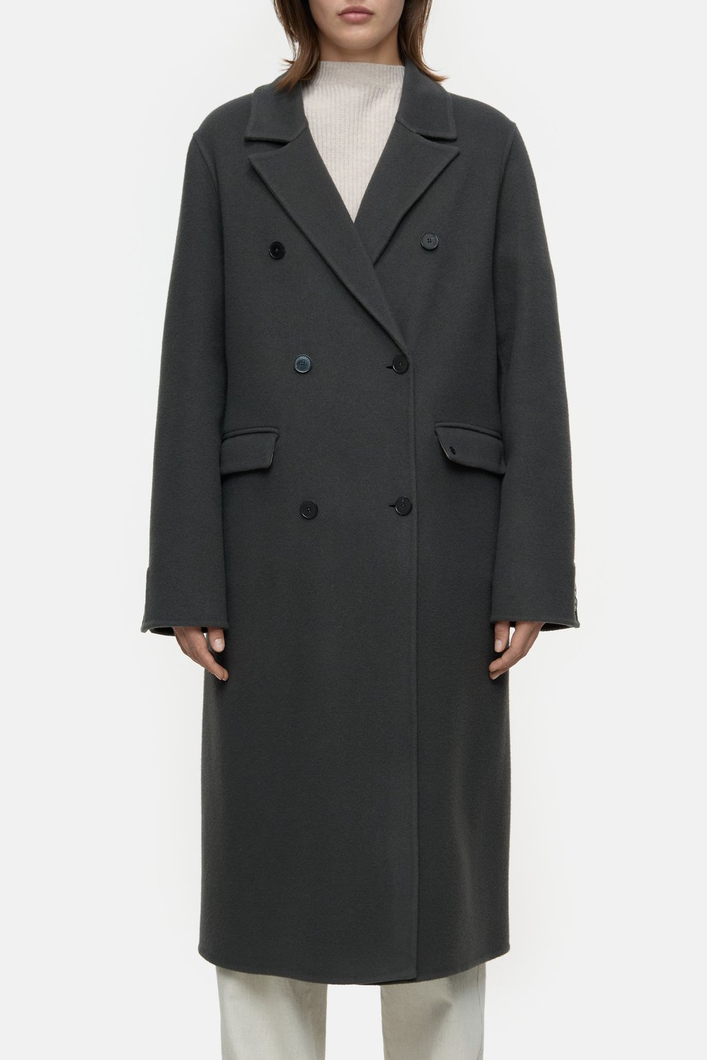 Virgin Wool Cashmere Blend Coat - Irish Coffee - DUNE + SALT