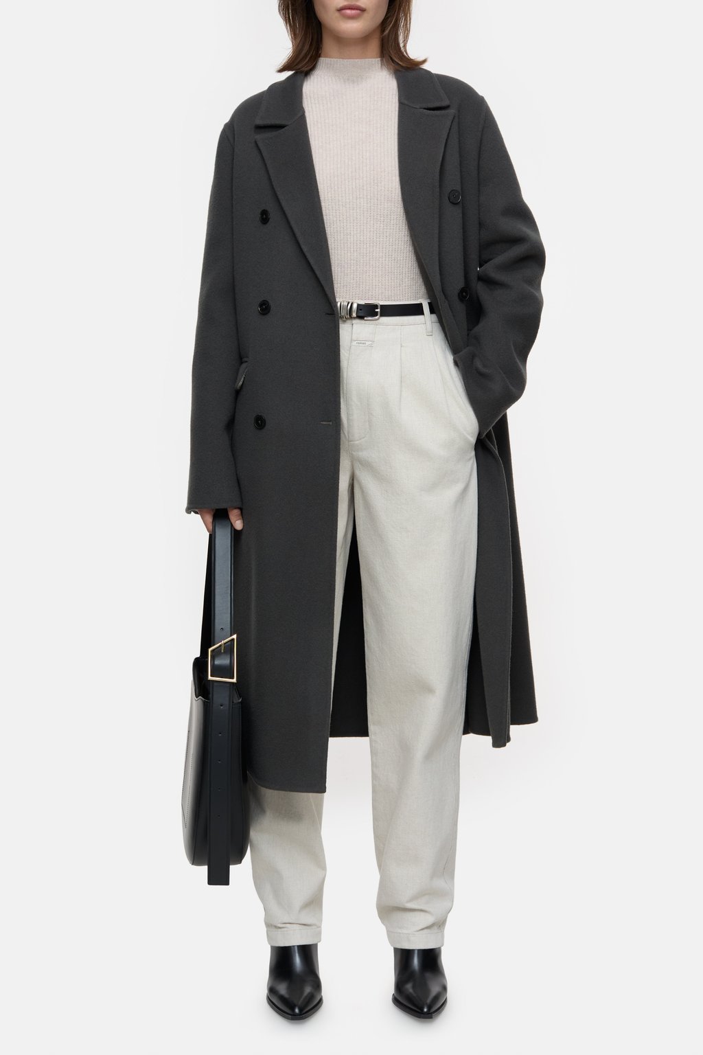 Virgin Wool Cashmere Blend Coat - Irish Coffee - DUNE + SALT