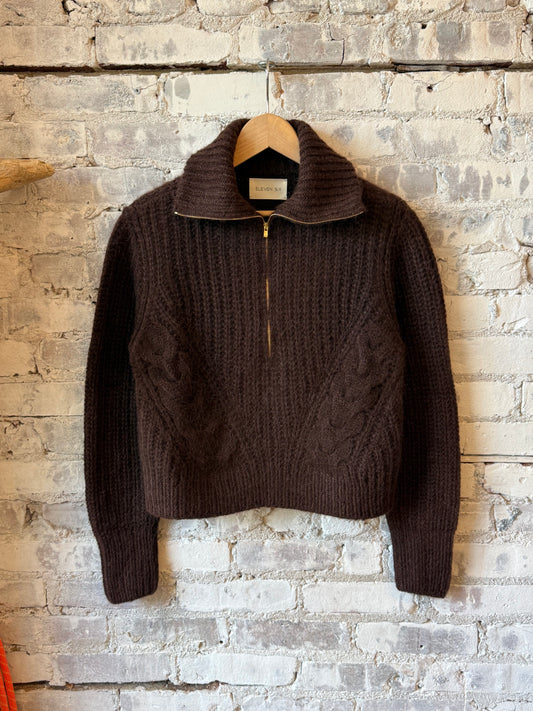 ELEVEN SIX Terra Sweater - Cocoa Black