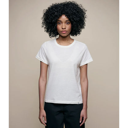 Refined Merino Wool Short Sleeve Women's T-Shirt - Nature - DUNE + SALT