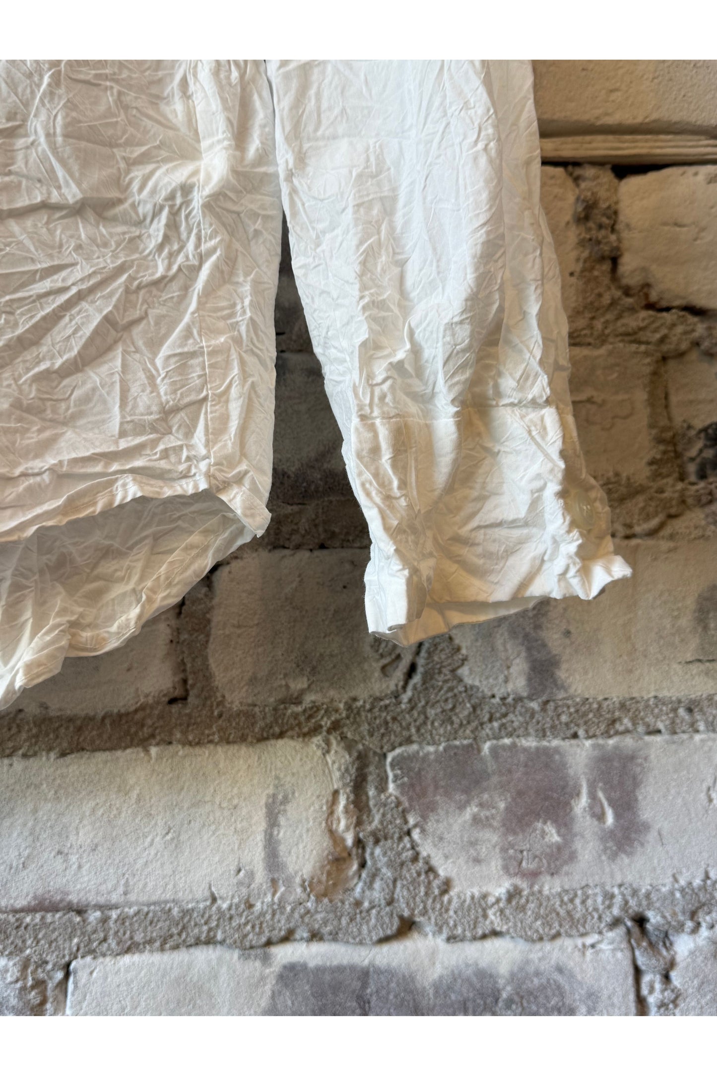 Cotton Typewriter Blouse - White - DUNE + SALT