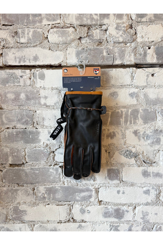 Wakayama 5-Finger Glove - Navy/Brown