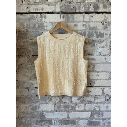ELEVEN SIX Lilia Tank - Pearl Light Slate Gray