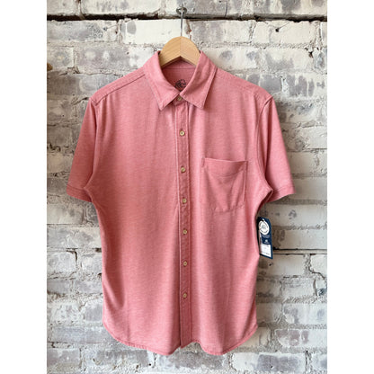 Tony Burnout Knit Shirt - Brandied Apricot - DUNE + SALT