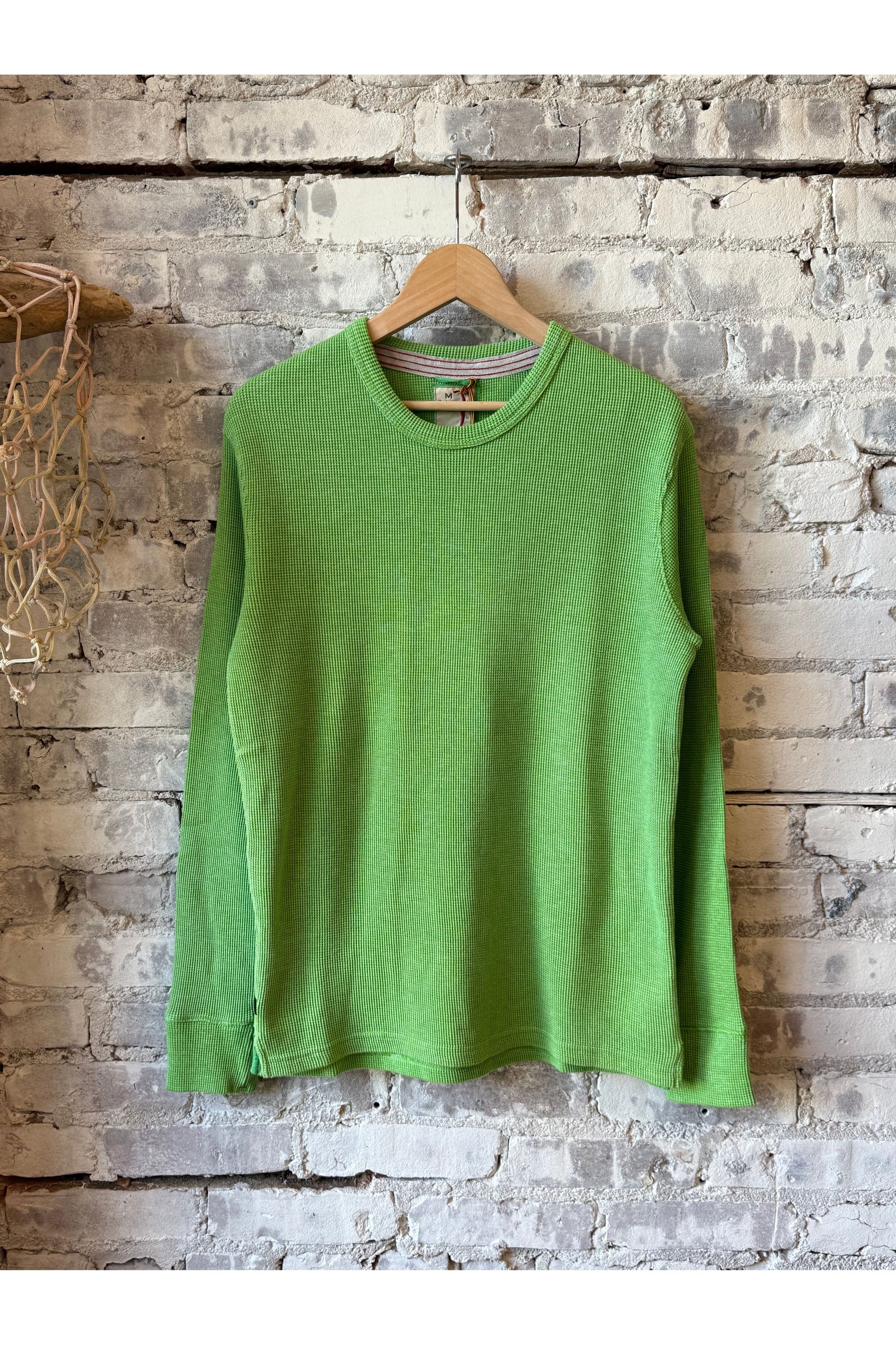 Bi-Waffle Crew - Lawn Green - DUNE + SALT