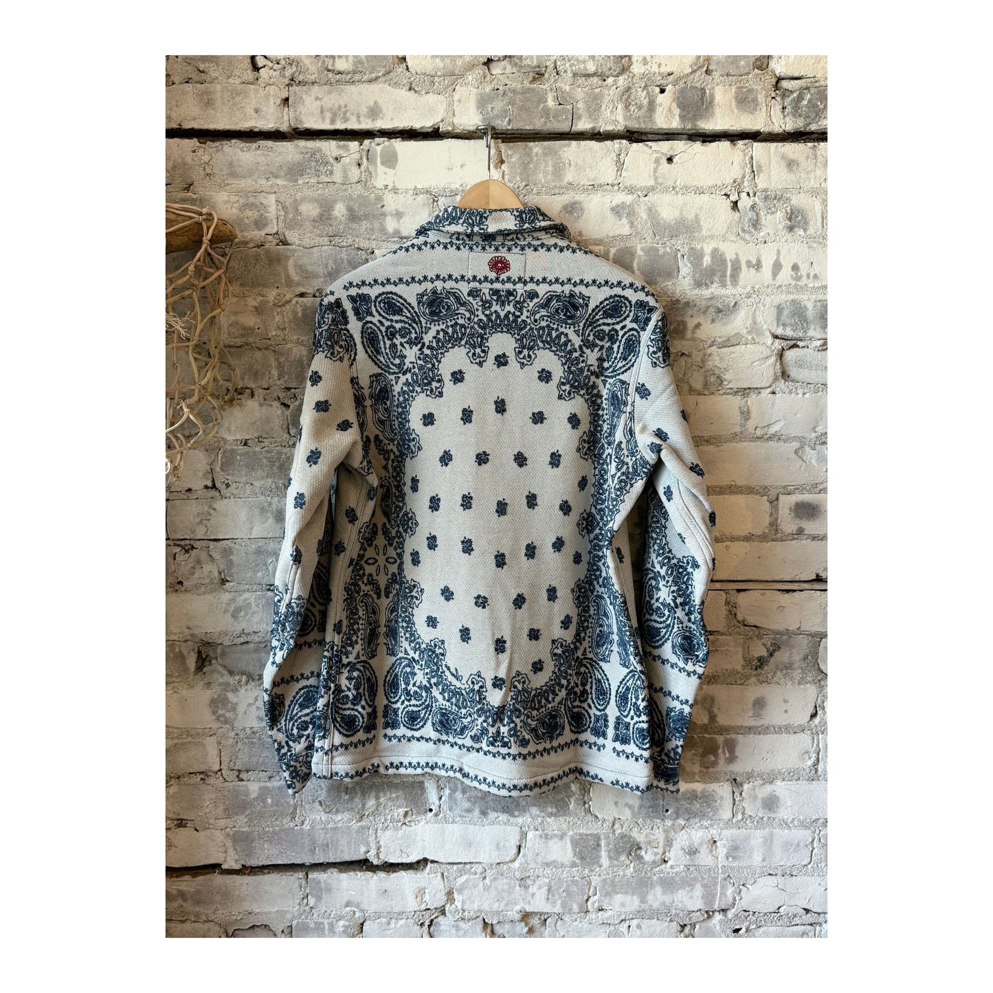 The Paisley Blanket Shirt Jacket - Indigo - DUNE + SALT