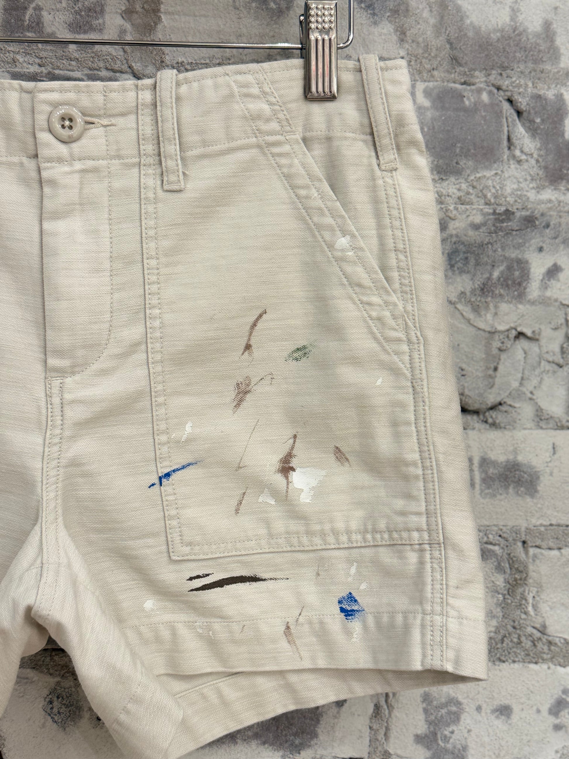 Surplus Short Shorts - Paint Splatter Canvas - DUNE + SALT
