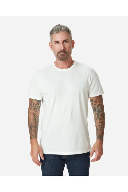 Supima SS Crewneck Tee - Chalk - DUNE + SALT