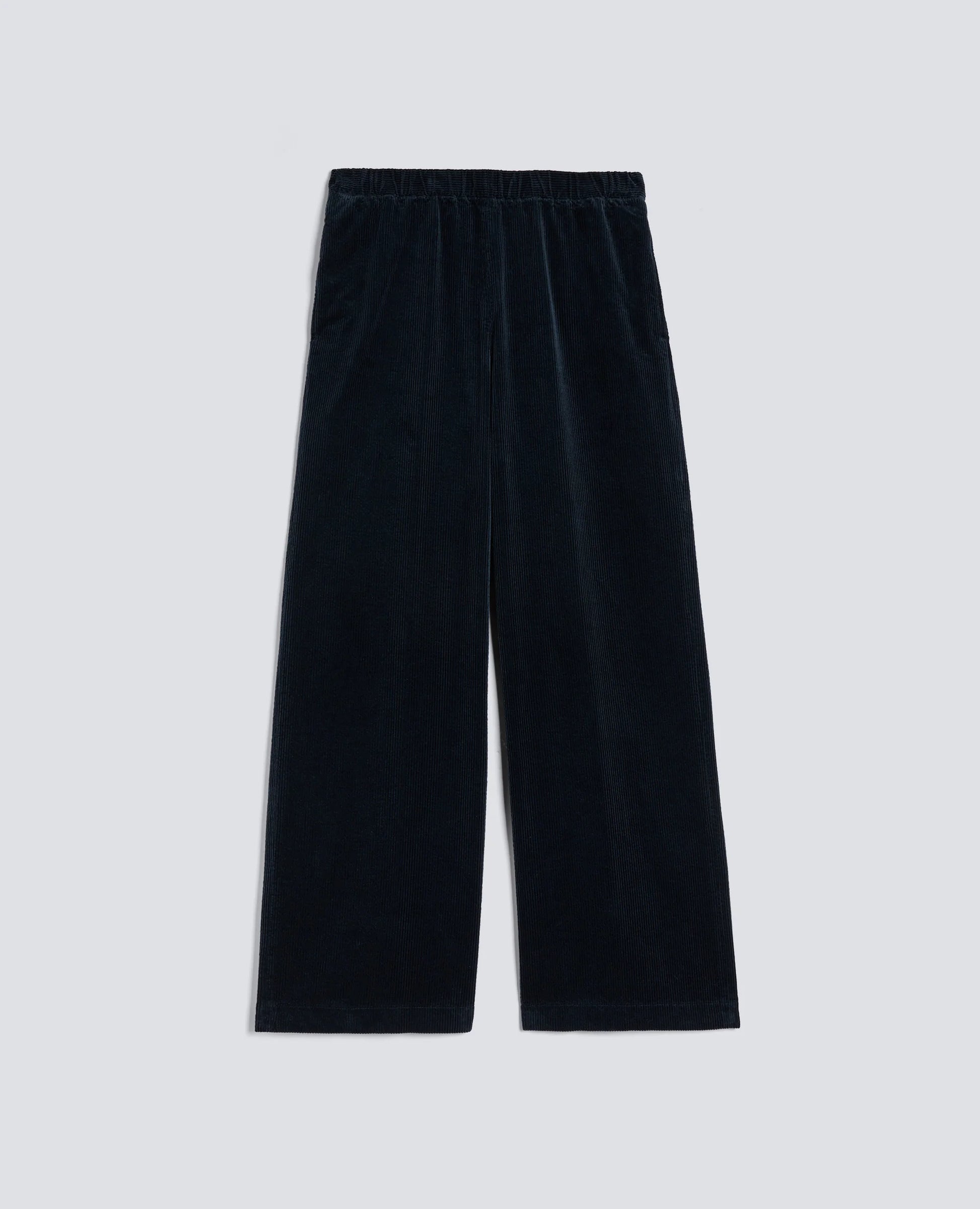 Aspesi Wide Corduroy Trousers - Navy Black