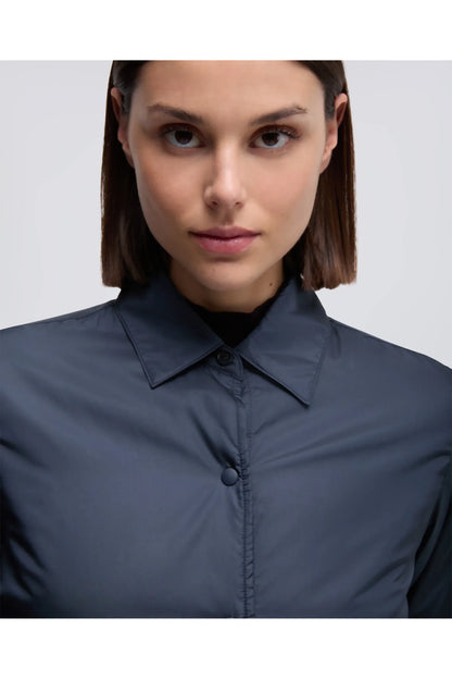 Padded Nylon Overshirt - Navy - DUNE + SALT
