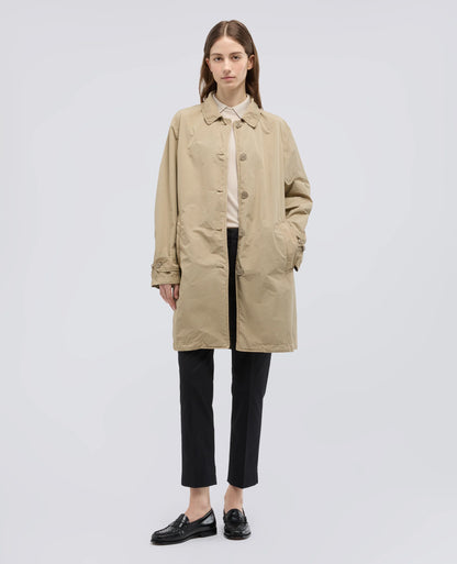 Polyester and Compact Nylon Raincoat - White - DUNE + SALT