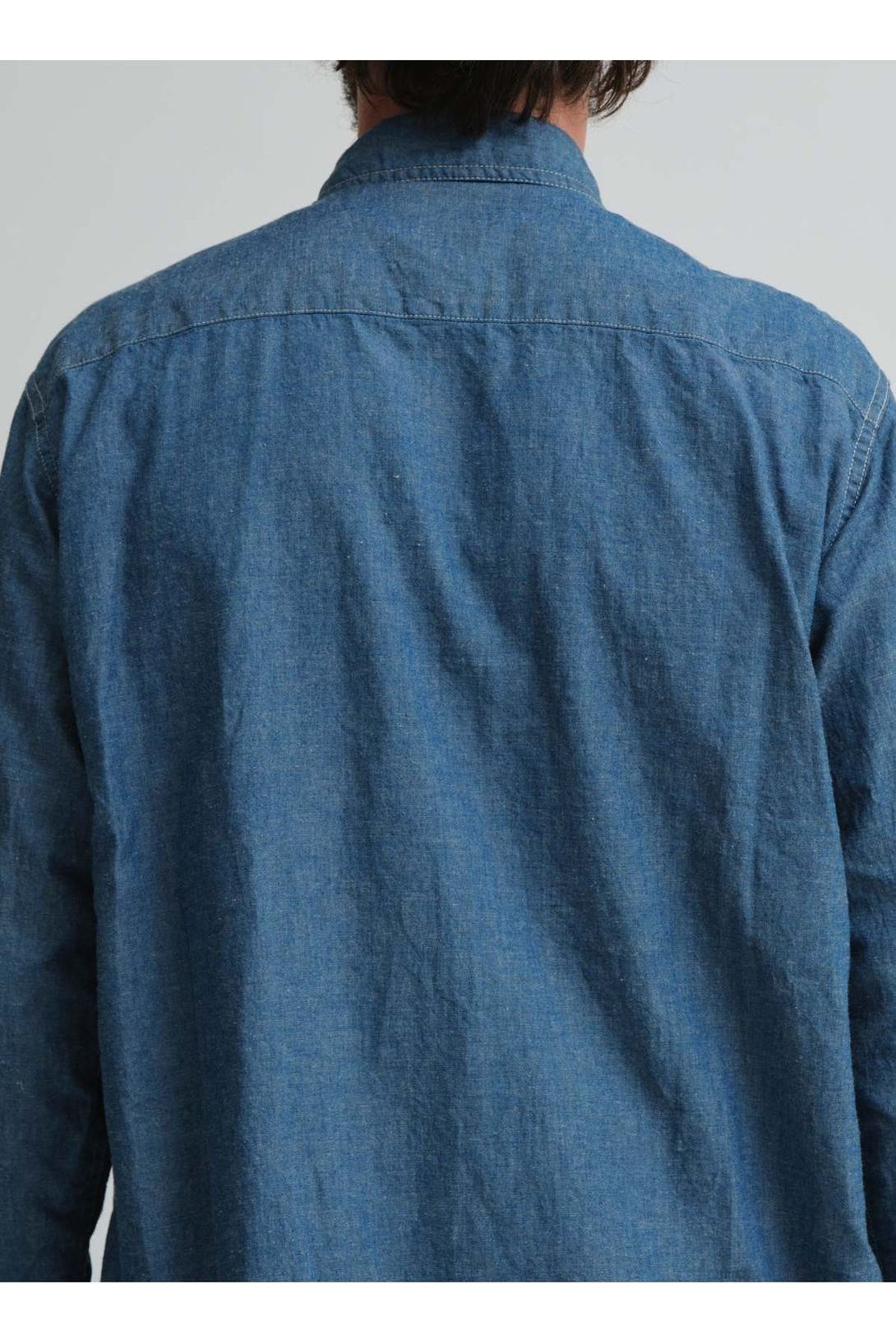 CO/LI Chambray Work Shirt - Navy - DUNE + SALT