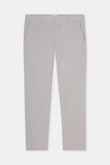 Clifton True Cotton Twill Slim Pant - Mud Grey - DUNE + SALT