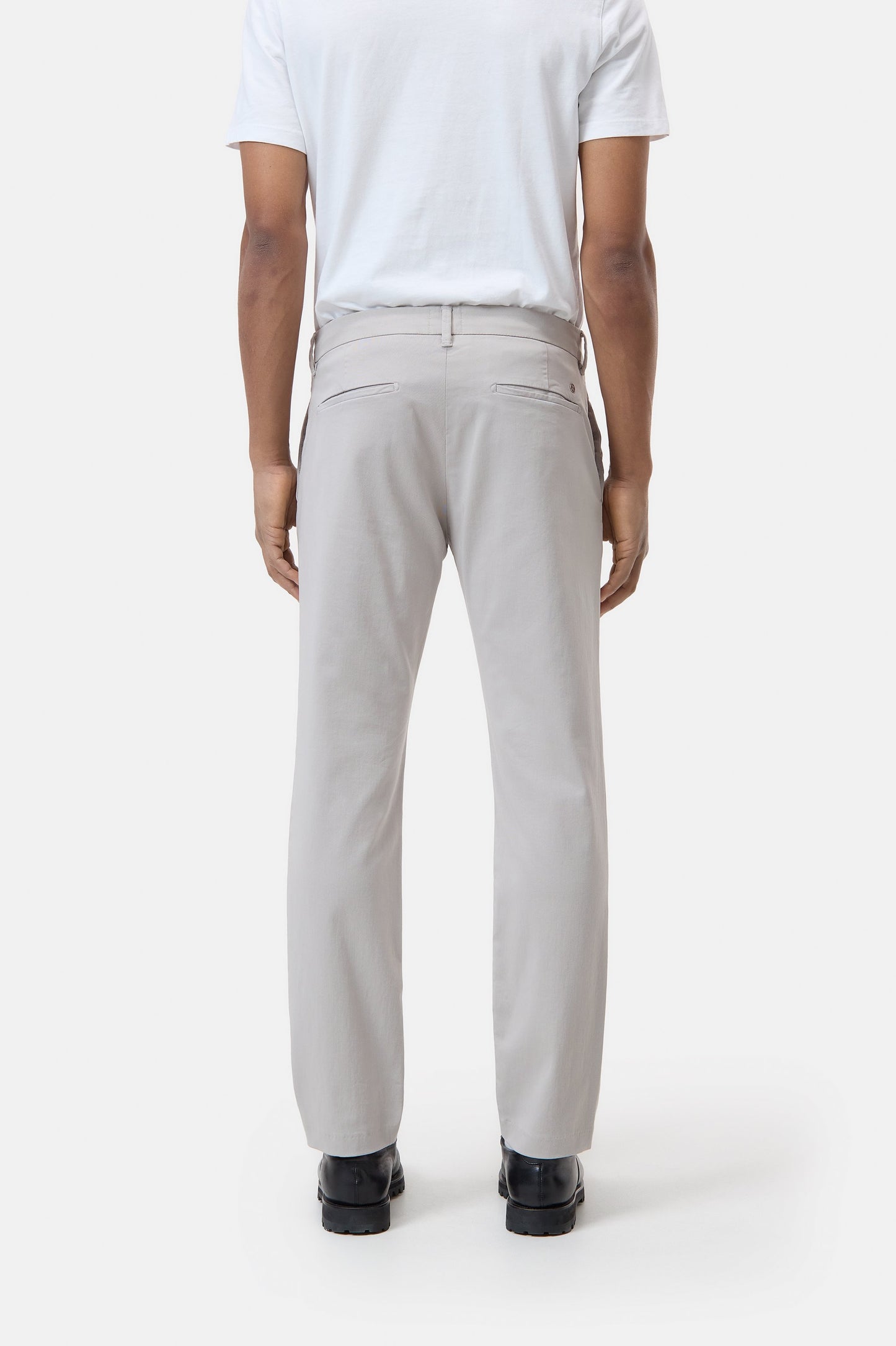 Clifton True Cotton Twill Slim Pant - Mud Grey - DUNE + SALT