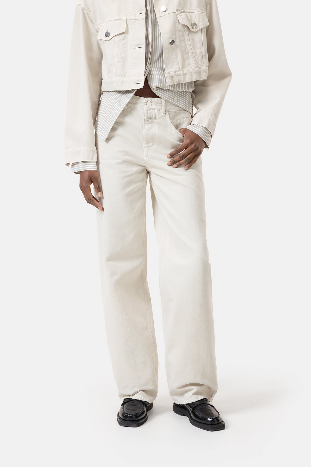 Nikka Wide Jean - Stone Beige - DUNE + SALT