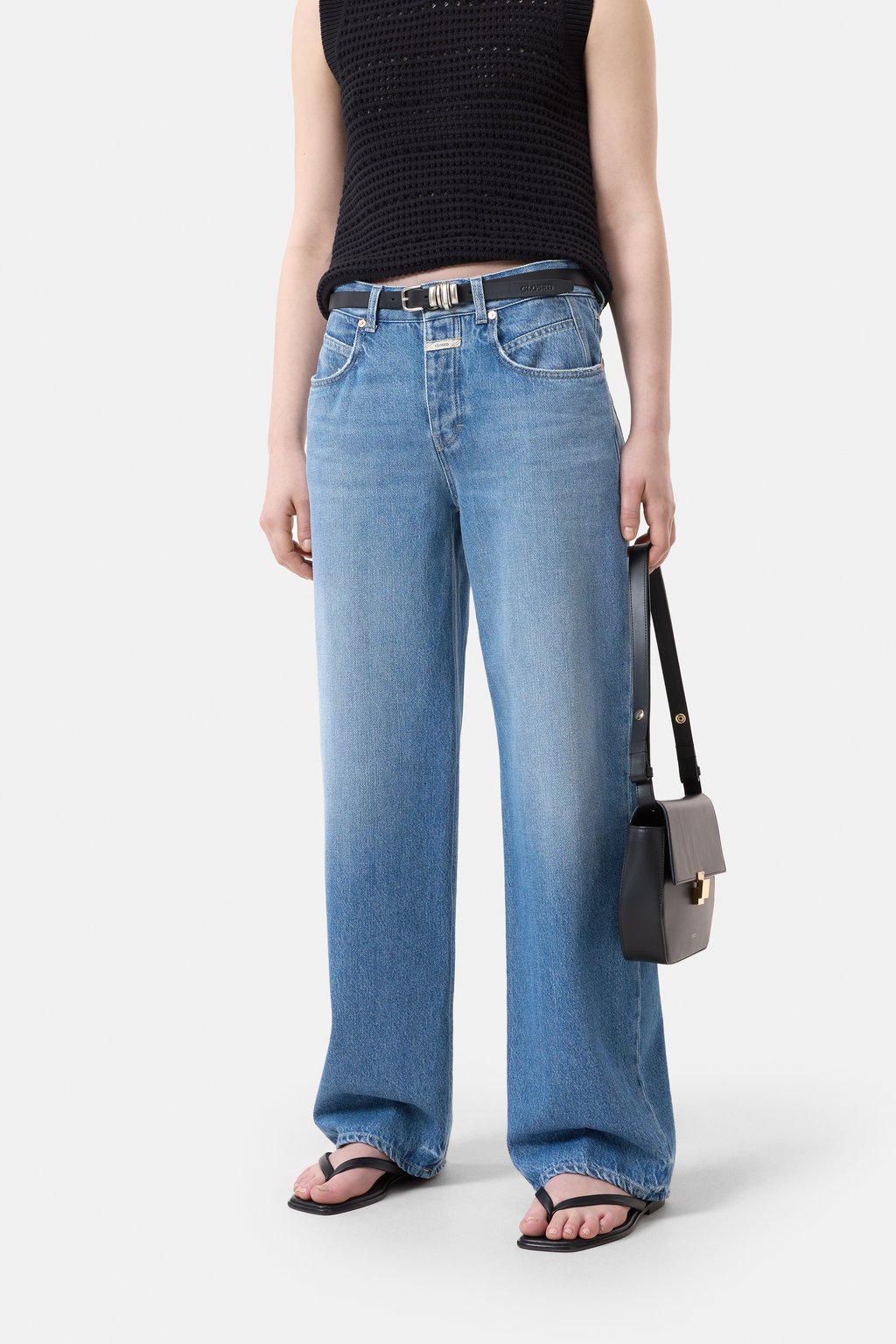 Nikka Wide Jeans - Mid Blue - DUNE + SALT