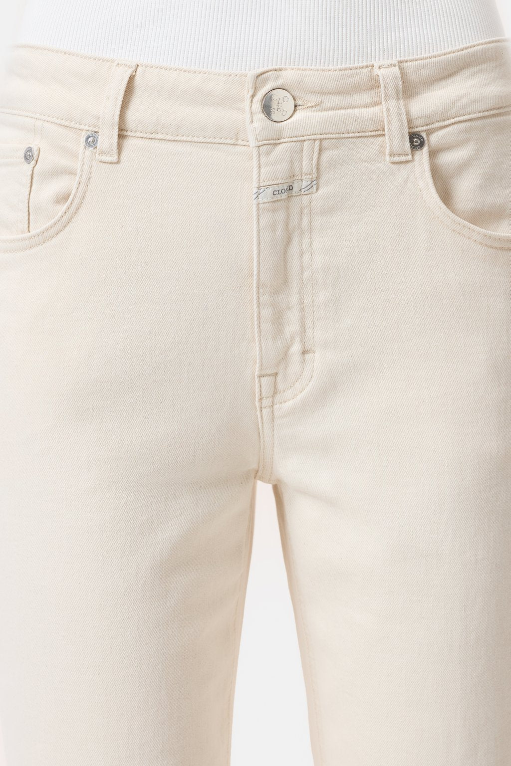 Milo Comfort Stretch Straight Jean - Ivory - DUNE + SALT