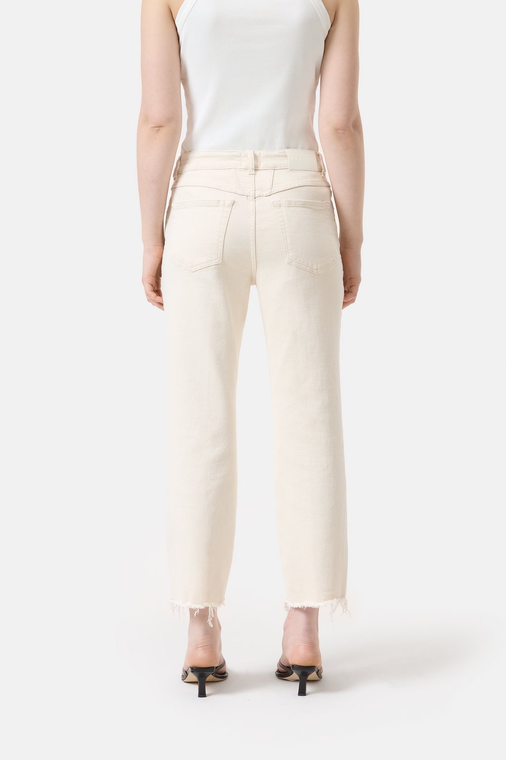 Milo Comfort Stretch Straight Jean - Ivory - DUNE + SALT