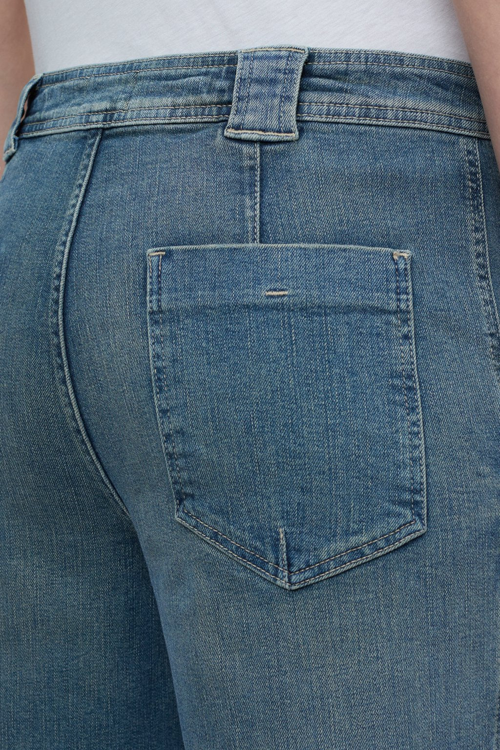 Aria Super Stretch Flared Jean - Mid Blue - DUNE + SALT