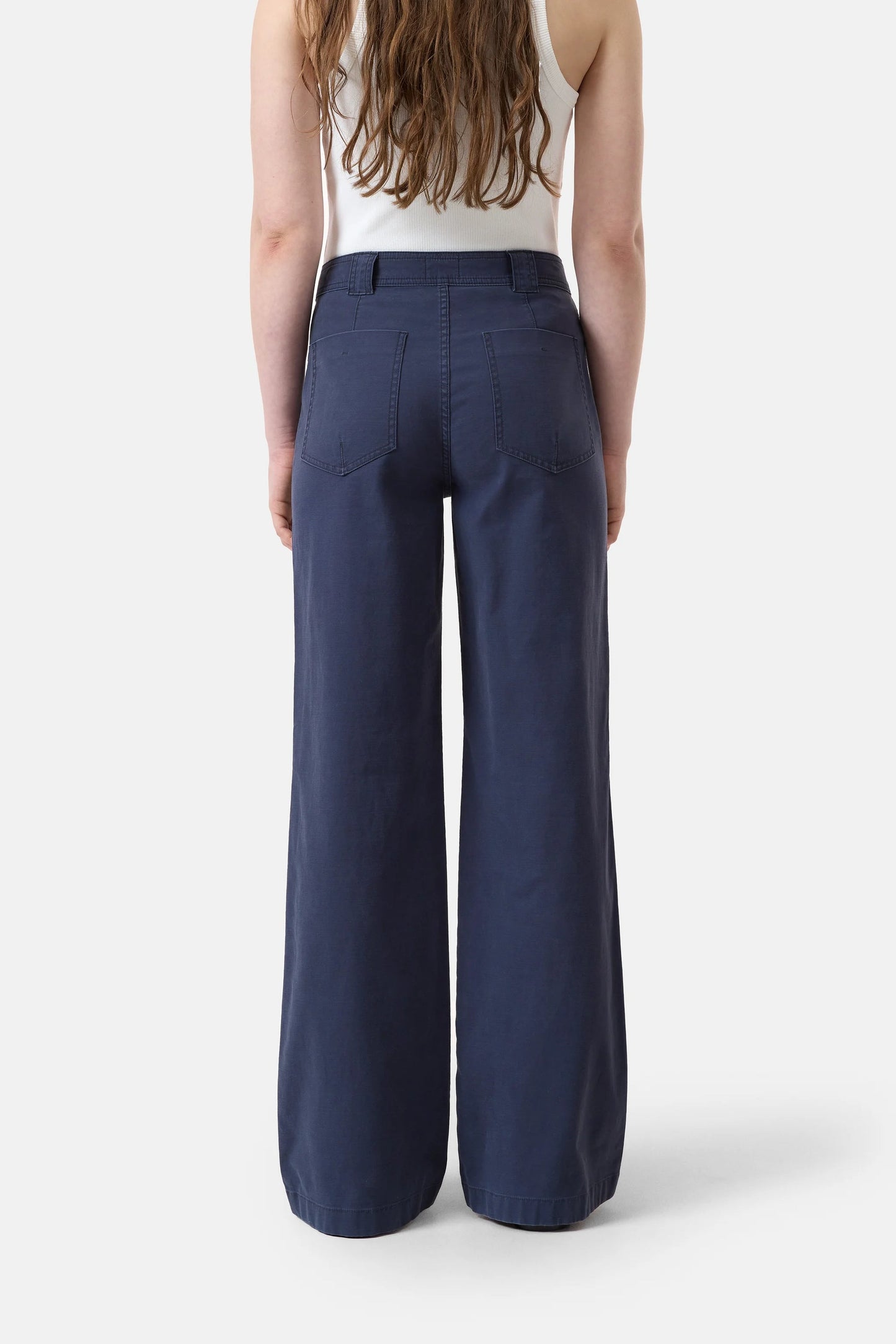 Aria Flared Chino Pant - Dark Night - DUNE + SALT