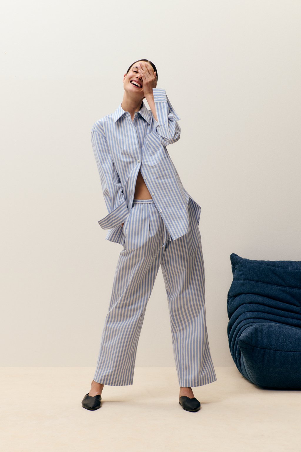 Romilla Relaxed Pants - Cornflower Blue - DUNE + SALT