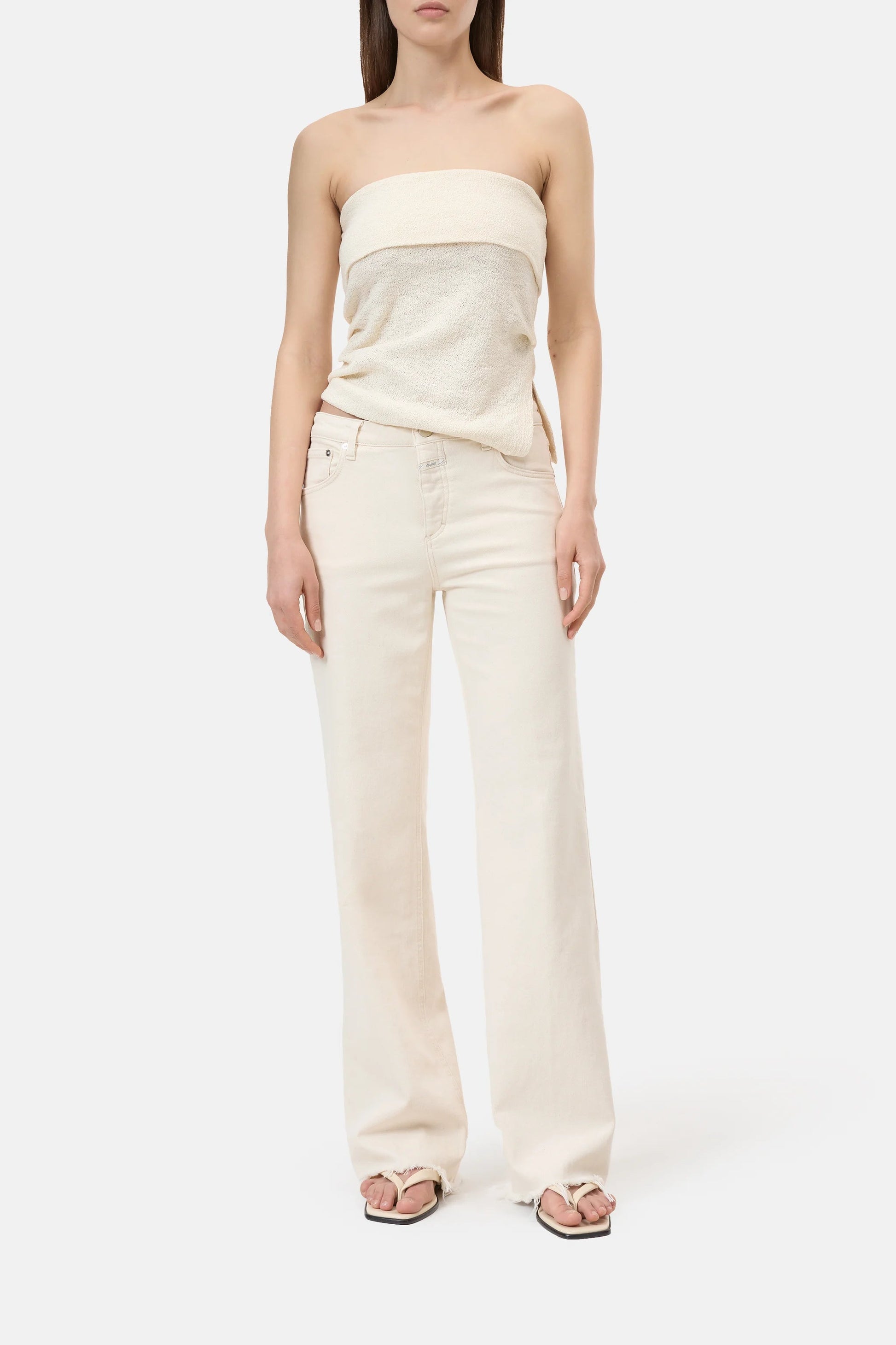 Gillan Comfort Stretch Jean - Ivory - DUNE + SALT