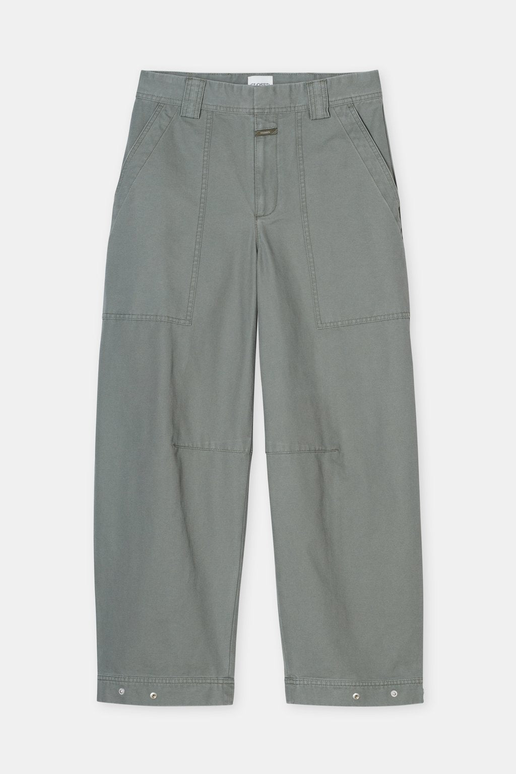 Rhannon Barrel Pants - Faded Green - DUNE + SALT
