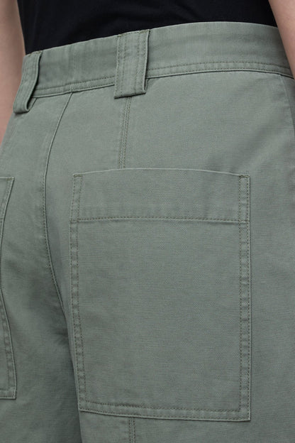 Rhannon Barrel Pants - Faded Green - DUNE + SALT