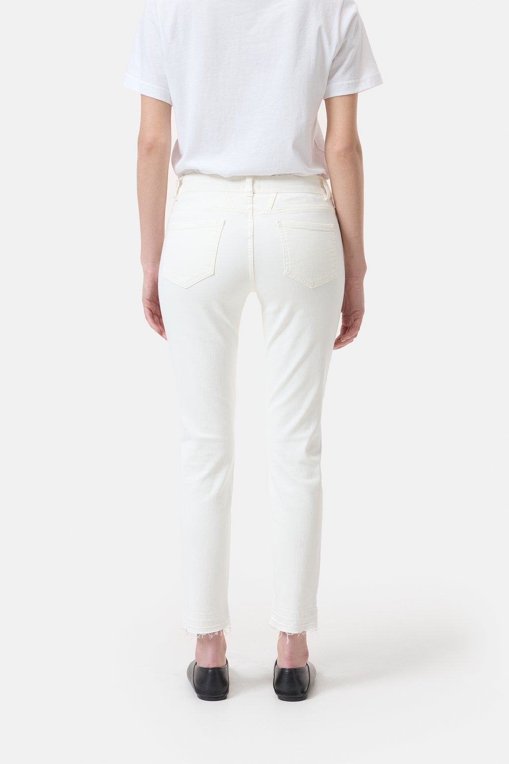 Baker Power Stretch Skinny Jeans - Ivory - DUNE + SALT