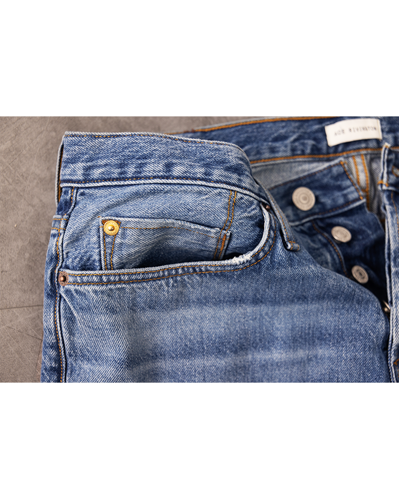 Harlan Straight Archive Selvedge 12oz - Carpenter Wash - DUNE + SALT