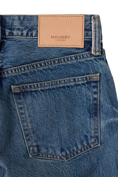 Moussy Clinton Straight Low Jean - Blue Dark Slate Gray