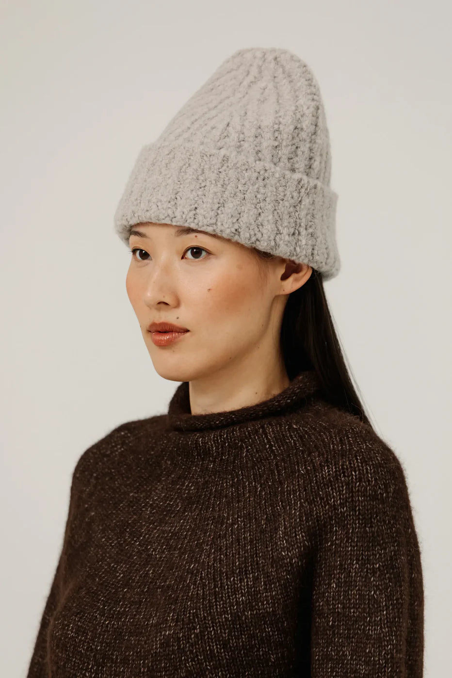 Colette Boucle Beanie - Mushroom - DUNE + SALT