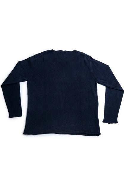 Cotton Linen Harbour Sweater - Ink - DUNE + SALT