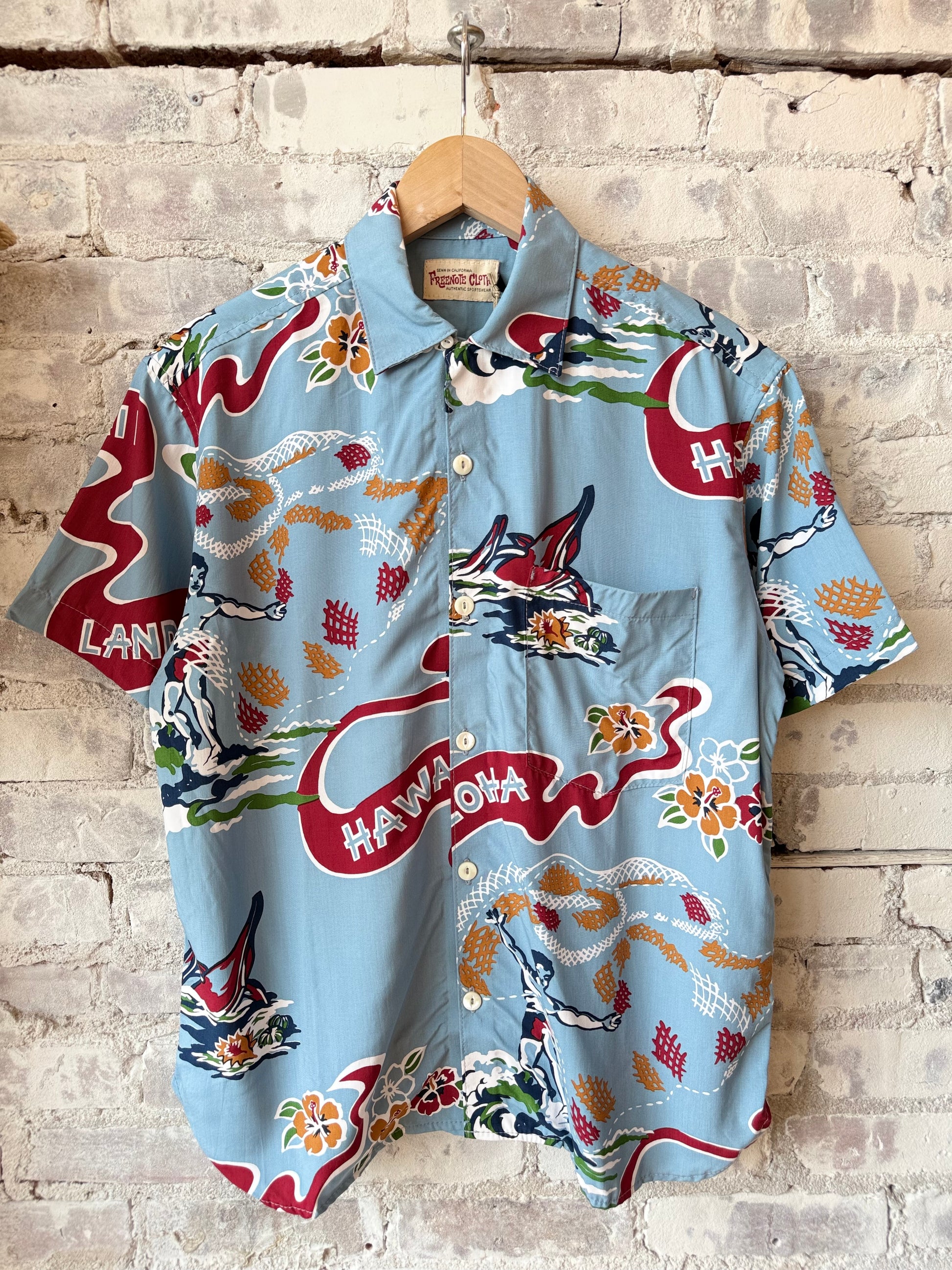 Hawaiian Aloha Shirt - Clear Blue - DUNE + SALT